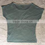 Customized Ladies Casual Wear Double Hem Blank T Shirt thumbnail-2