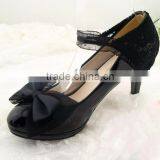 Black Lace and Bowknot Decorative Shoe Ornaments Shoe Lace Clips for Wedding Shoe Accessories thumbnail-4