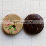 Fashion Printed Coconut Eco-friendly Button for Clothes