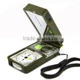Multi-function 10 in 1 Military Tool Compass Hygrometer Led Light Thermometer Flint Fire Starter Outdoor Hiking Camping Survival thumbnail-2