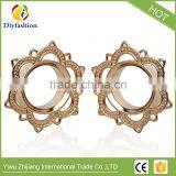 Wholesales New Styles Sunflowers Shapes Copper 2 Colors Ear Plug thumbnail-2
