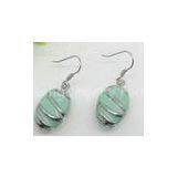 Light Green Stainless Steel Dangle Earrings for Wemen With Competitive Price thumbnail-1
