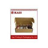 Ecofriendly Promotional Brown Kraft Paper Box / Corrugated Paper Box For Cloth Packing