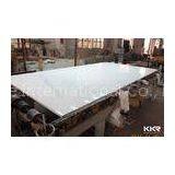 Kitchen Countertops Artificial Quartz Stone Sheet White Color Polished