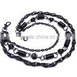 Punk Black Screw 3 Line Classic Biker Trucker Key Jean Wallet Chain thumbnail-2