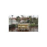 White Resin Wicker Bar Set , Modern Rattan Conservatory Furniture