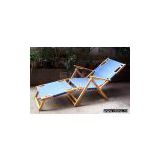 Wooden beach chair (with lengthened legs seat)