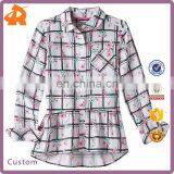 Long Sleeve Kid Shirt, Girls 7- 16 & Plus Size Perfectly Soft Button-Front Peplum Plaid Shirt thumbnail-1
