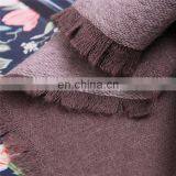 Inner Mongolia Women Autumn Winter Warm Woolen Thick Plain Weave Solid Color Pashmina Shawl Infinity Cashmere Scarf thumbnail-4