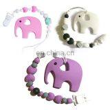 Cute Bear Shape Silicone Baby Teether Baby Pacifier Clip NursIng Toys thumbnail-5
