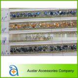 Wholesale High Quality Shoe Hot Fix Rhinestone Gold Trim thumbnail-4