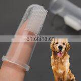 Pet Finger Style Teeth Brush Soft Pets Silicon Finger Cot Dog Teeth Cleaning Fingerstall Brush thumbnail-1