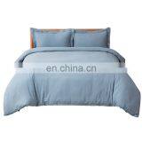 China Wholesaler Solid Color Luxury Plain Washed Microfiber Bedding Duvet Cover Set thumbnail-2