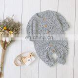 RTS Infant Toddler Newborn Knitted Sweater Romper Long Sleeve Outfit Baby Sweater Romper thumbnail-3