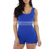 Casual Blank Fluorescent Color Romper Sexy 2020 Fashion Newest Women One Piece Jumpsuit Short Bodycon Jumpsuit thumbnail-1