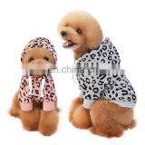 New Fashion Leopard Print Simple Design French Bull Dog Hoodies Plain Pet Clothes thumbnail-1