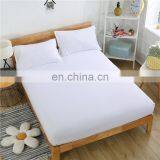 2020 Wholesale Cheap Designed Protective Bed Cover Sheet Polyester Aloe Cotton Hotel Solid Color Fitted Sheet Highgrade thumbnail-2
