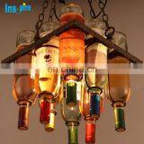 Moderate Modern Iron and Glass Pendant Linear Ceiling Lamp 3 Lights thumbnail-3