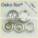 Custom Design Print Pearl Prong Ring Snap Button for Baby Clothing