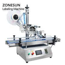 ZONESUN ZS-TB150PB Scratch Card Flat Surface Bottle Pouch Automatic Labeling Sticking Machine For Cosmetics thumbnail-5
