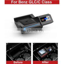 Luxury Car Charger Wireless For Benz GLC/C Class With 15W QC 3.0 USB Phone Charging Pads Accessories 2016+ thumbnail-4