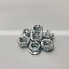 Hot Sale Universal Galvanized Serrated Hex Lock M8 Flange Nuts for Motorcycle thumbnail-5