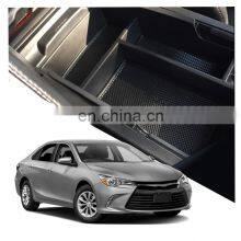 Interior Accessories Parts Silicone Armrest Rest Storage Box Center Control Console Organizer Tray For Toyota Camry 2012-2017