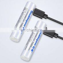 New Function 1.5V Aaa Size li Ion Rechargeable Aaa Usb Battery for Toys thumbnail-3