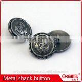 Antique Color Anchor Logo Metal Shank Suits Button thumbnail-2