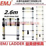 2.6M Aluminium Single Telescopic Ladder thumbnail-1