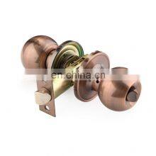 Security Double Handle Antique Copper Interior Room Tubular Keyed Entry Door Knob Lock thumbnail-1