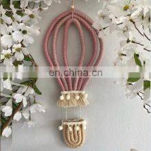Hot Selling Macrame Colorful The Hot Air Balloon Bow Wall Decor, High Quality Boho Nursery Baby Room Vietnam Supplier thumbnail-5