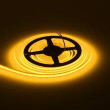 Cob Yellow Light Strip Led Led Chip Customize Logo DC24v 12v Flexible Yellow Color Led Cob Strip Blue Cob Led Strip Light