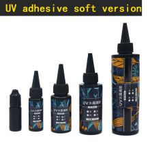 UV Drip Adhesive Odorless, High Transparency, Low Shrinkage, Quick Drying UV Crystal Drip Adhesive DIY, UV Cured Soft UV Drip Adhesive