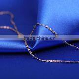 Wholesale Rare Coffee Gold Plated Flat Chain Jewelry Chain Decorative Chain Necklace thumbnail-4