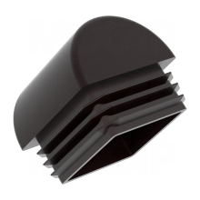 Plastic Domed Ribbed Square Plug Tube Pipe thumbnail-2