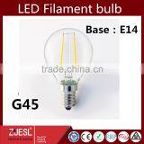 CE ROHS CERTIFICATE G45 2W E14 LED LED Bulb Filament