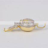 New Arrival 925 Silver Saucer Man Setting AAA cz Hip Hop Pendant Necklace thumbnail-2