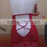 Red Sexy Lace Mature Lingerie, Transparent Sexy Women Lingerie Nighty Most Popular thumbnail-4
