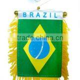 BRAZIL Car Flag,Newest Style Custom Logo Magnetic Car Flag,cheap Custom Car Flag thumbnail-1