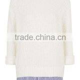 2016 New Latest Design Shirt Hem Rib Knit HSS3008 thumbnail-6