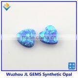 10mm Synthetic Light Blue Heart Opal Stones for Jewelry Making thumbnail-3