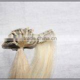 Wholesale Cheap Price 100% Brazilian Human Hair Silky Straight Clip in Hair Extension thumbnail-4