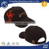 New Arrival High Quality Embroidered Worn-out Logo Red Hat With Yellow Stripe