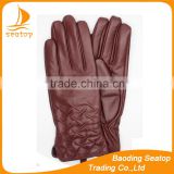 2016 New style women fashion sheep leather gloves and drape leather gloves