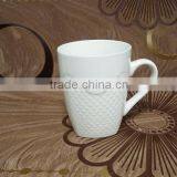 Unique 8 Corner Angle Porcelain White Mugs for Advertising thumbnail-3