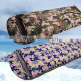 Outdoor camping sleeping bag camouflage adult envelope type super light sleeping bag