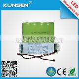 led emergency lighting module with rechargeable battery pack