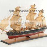 HMS WARRIOR WOODEN MODEL SHIP thumbnail-1