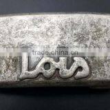 Nickel Plated Metal Name Plate Buckles thumbnail-5
